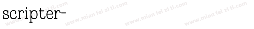 scripter字体转换