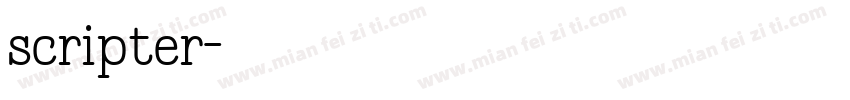 scripter字体转换