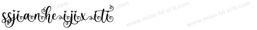 SSJianheijixiti字体转换