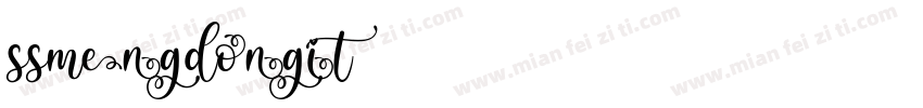 SSMengDongiT字体转换