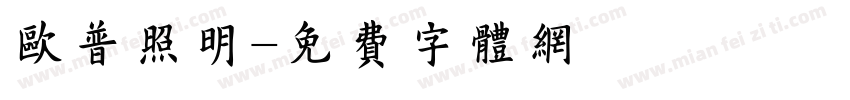 欧普照明字体转换