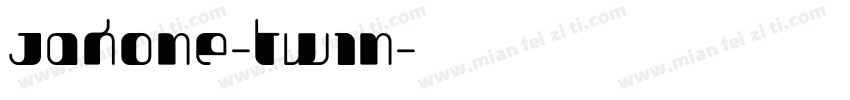 Jakone-Twin字体转换