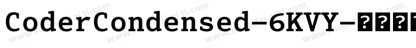 CoderCondensed-6KVY字体转换