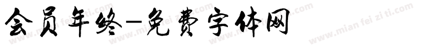 会员年终字体转换