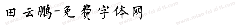 田云鹏字体转换