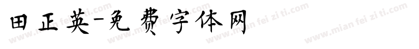 田正英字体转换