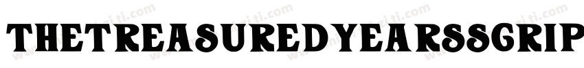 TheTreasuredYearsScript字体转换