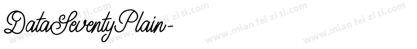 DataSeventyPlain字体转换
