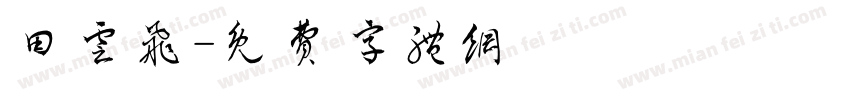 田云飞字体转换