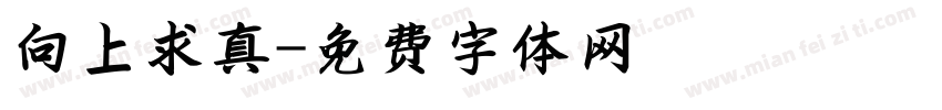 向上求真字体转换