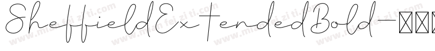 SheffieldExtendedBold字体转换