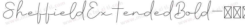 SheffieldExtendedBold字体转换