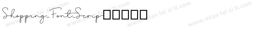 Shopping_Font_Scrip字体转换