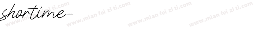 shortime字体转换