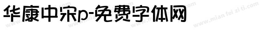 华康中宋p字体转换