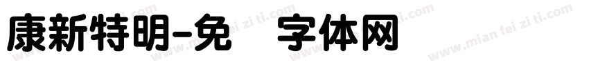 康新特明字体转换