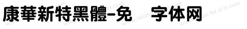 康華新特黑體字体转换