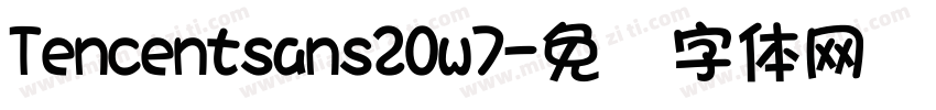 Tencentsans20w7字体转换