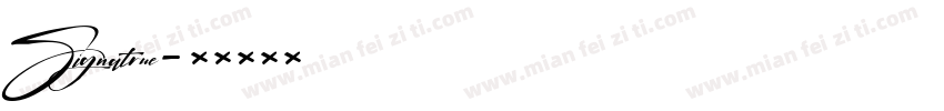 Signatrue字体转换