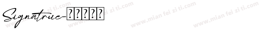 Signatrue字体转换