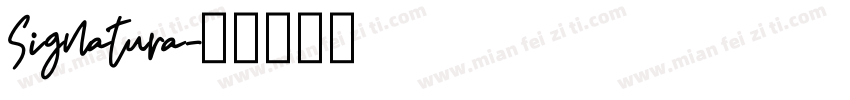 Signatura字体转换