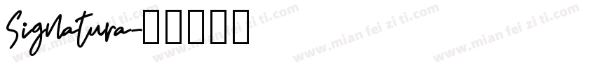 Signatura字体转换