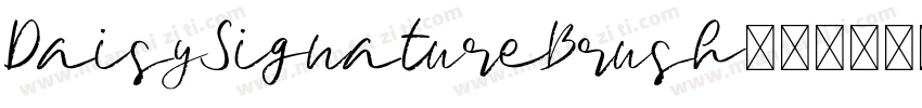 DaisySignatureBrush字体转换