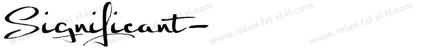 Significant字体转换