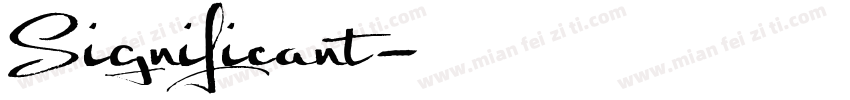 Significant字体转换