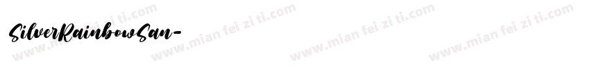 SilverRainbowSan字体转换