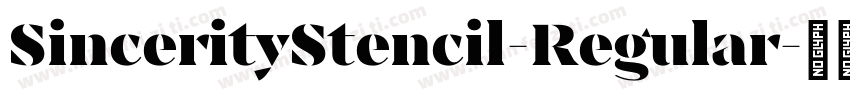 SincerityStencil-Regular字体转换