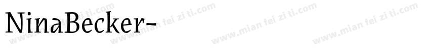 NinaBecker字体转换