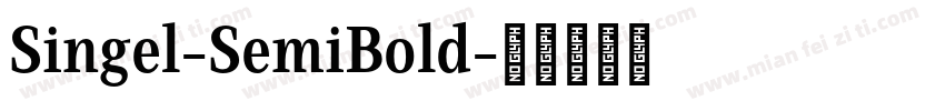 Singel-SemiBold字体转换