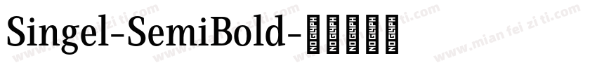 Singel-SemiBold字体转换