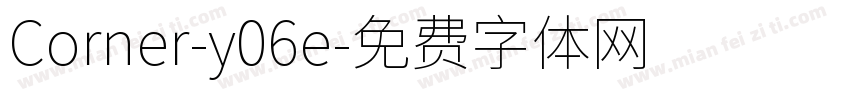 Corner-y06e字体转换