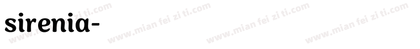 sirenia字体转换
