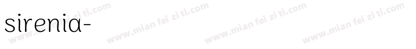 sirenia字体转换