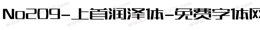 No209-上首润泽体字体转换