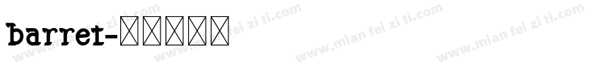 barret字体转换