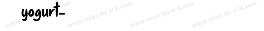 爱情yogurt字体转换