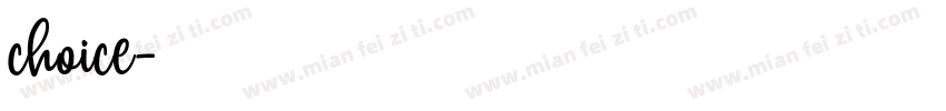 choice字体转换