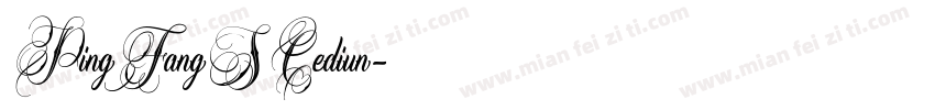 PingFangSCediun字体转换