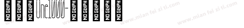 摇滚乐One1000字体转换