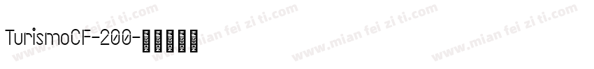TurismoCF-200字体转换