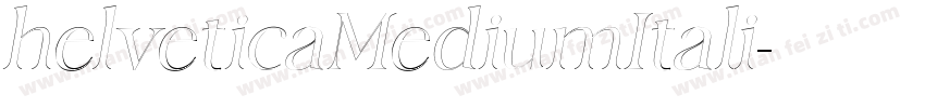 helveticaMediumItali字体转换