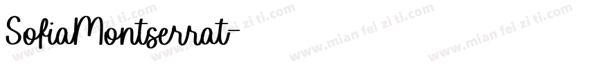 SofiaMontserrat字体转换