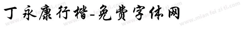 丁永康行楷字体转换