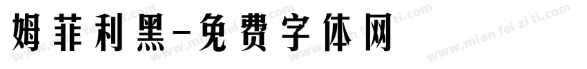 姆菲利黑字体转换