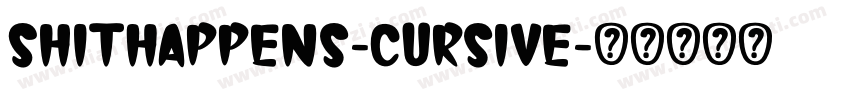 ShitHappens-Cursive字体转换