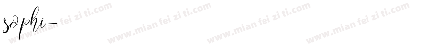 sophi字体转换